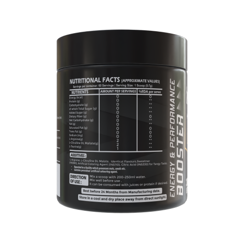 Hypertro L-Arginine + Citrulline 300 gm Orange