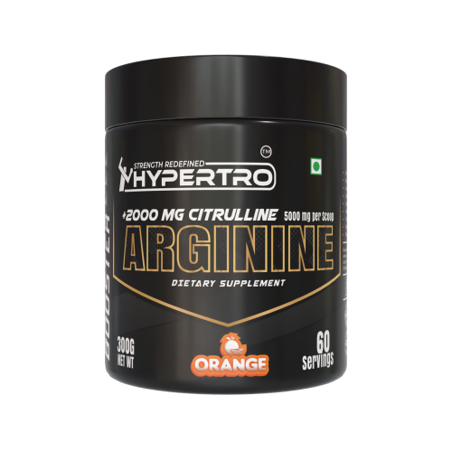 Hypertro L-Arginine + Citrulline 300 gm Orange