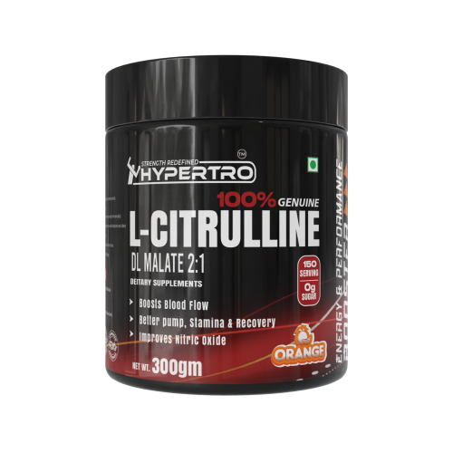 Hypertro Citrulline Malate DL (2:1) 300 gm Orange