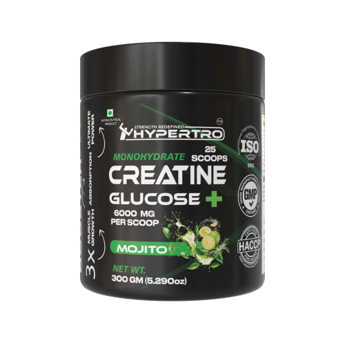 Hypertro Creatine + Glucose 300 gm Mix Mojito