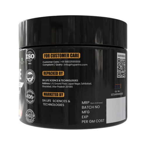 Hypertro Creatine Monohydrate 100 gm Orange