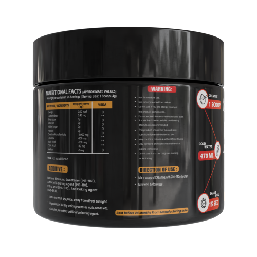 Hypertro Creatine Monohydrate 100 gm Orange