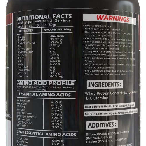 Hypertro Essential Whey Protein 1.05 kg Banana 21 Servings