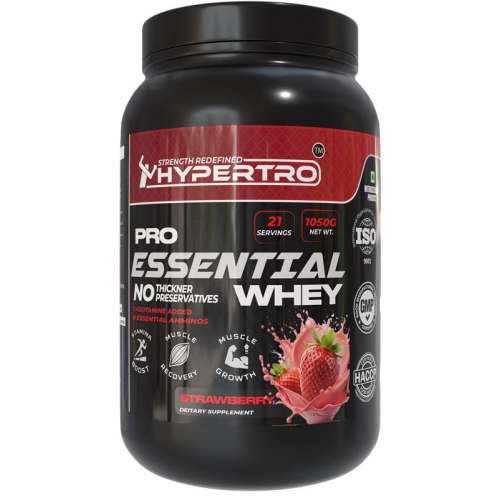 Hypertro Essential Whey Protein 1.05 kg Strawberry 21 Servings