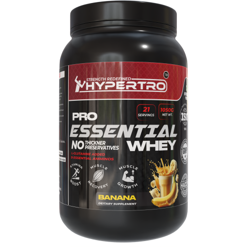 Hypertro Essential Whey Protein 1.05 kg Banana 21 Servings