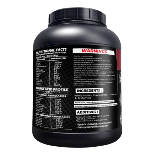 Hypertro Essential Whey Protein 2.5 kg 50 Servings Belgium Chocolate