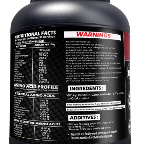 Hypertro Essential Whey Protein 2.5 kg 50 Servings Cream & Cookies