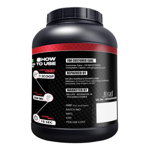 Hypertro Essential Whey Protein 2.5 kg 50 Servings Cream & Cookies