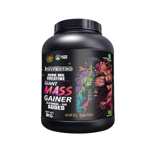 Hypertro Giant Mass Gainer 3 kg Caffe Mocha 85 Servings