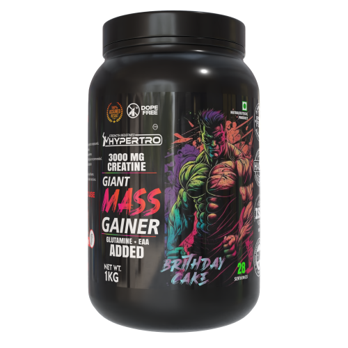 Hypertro Giant Mass Gainer 28 Servings Birthday Cake