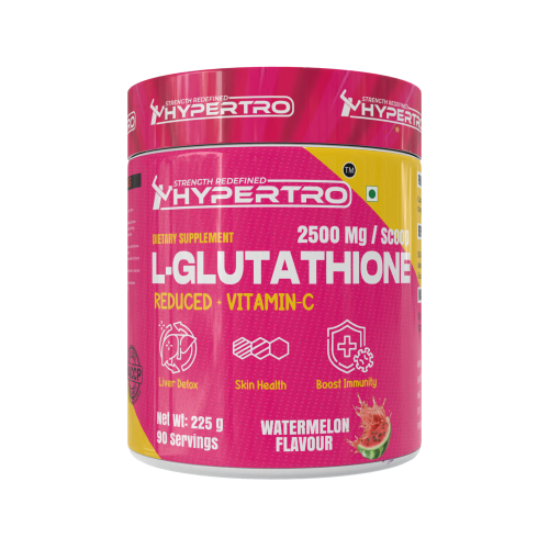 Hypertro L-Glutathione + Ascorbic Acid (Vitamin C) WaterMelon Flavour 225 gm - 90 Servings