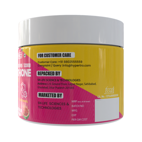 Hypertro L-Glutathione + Ascorbic Acid (Vitamin C) Musk Melon Flavour 75 gm - 30 Servings