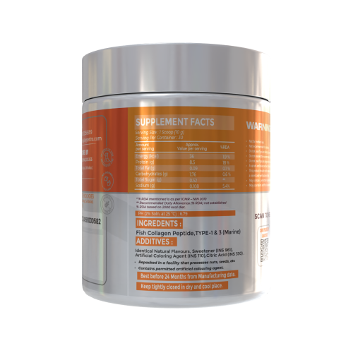 Hypertro Collagen Powder Orange Flavour