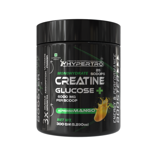 Hypertro Creatine + Glucose 300 gm Alphonso Mango