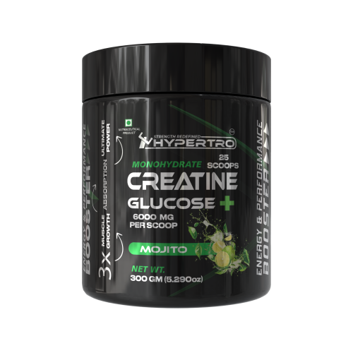 Hypertro Creatine + Glucose 300 gm Mojito