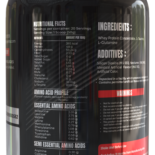 Hypertro Essential Whey Protein 1kg Caffe Caramel Flavour 20 Servings