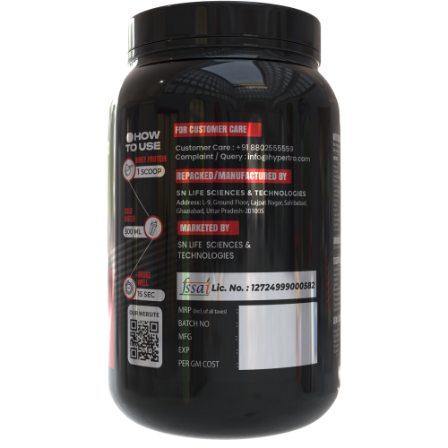 Hypertro Essential Whey Protein 1kg Cream & Cookies Flavour 20 Servings