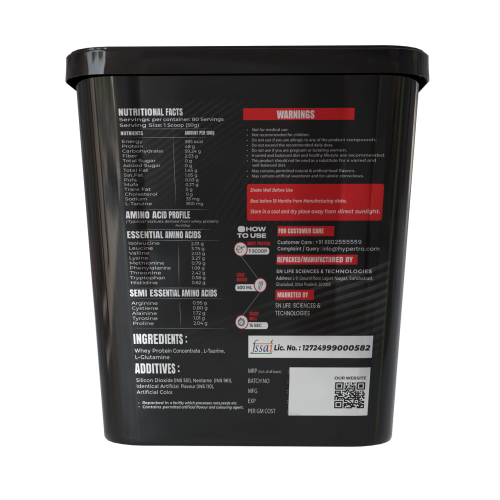 Hypertro Essential Whey Protein 4kg 80 Servings Kesar Kulfi Flavour