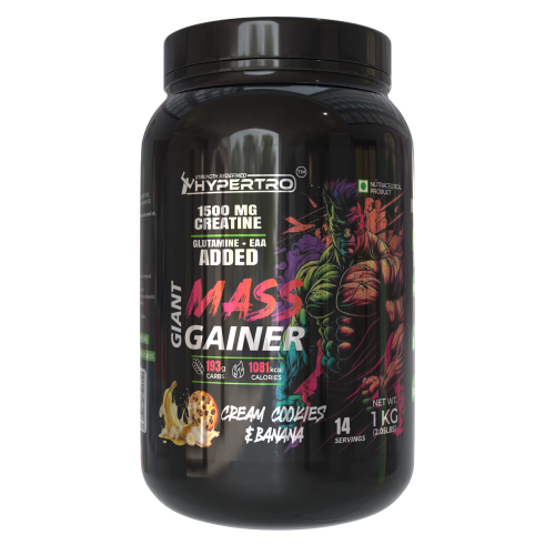 Hypertro Giant Mass Gainer 14 Servings Cream & Cookies with Banana