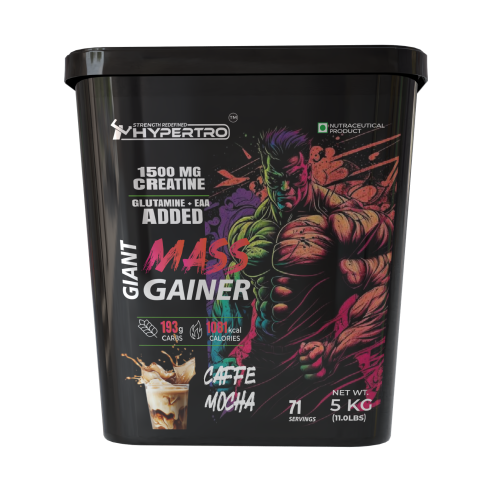 Hypertro Giant Mass Gainer 5 kg Caffe Mocha 71 Servings