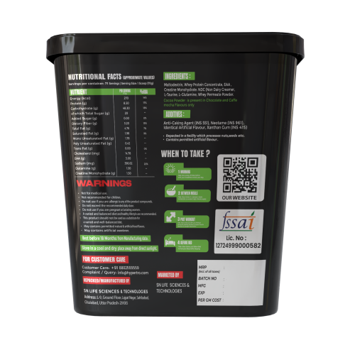 Hypertro Giant Mass Gainer 5 kg Belgian Chocolate 71 Servings