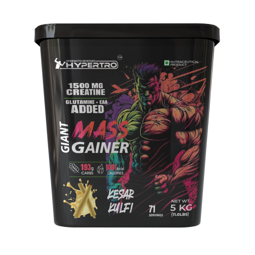 Hypertro Giant Mass Gainer 5 kg Kesar Kulfi 71 Servings