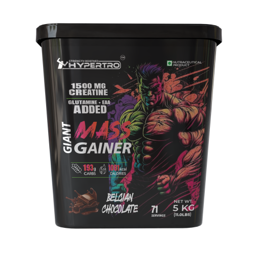 Hypertro Giant Mass Gainer 5 kg Belgian Chocolate 71 Servings