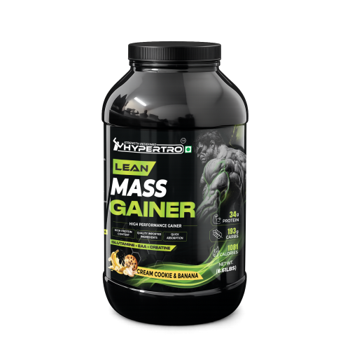 Hypertro Lean Giant Mass Gainer Cream & Cookies With Banana Flavour 42 Servings 2.5kg