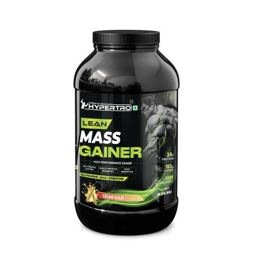 Hypertro Lean Giant Mass Gainer Kesar Kulfi Flavour 42 Servings 2.5kg