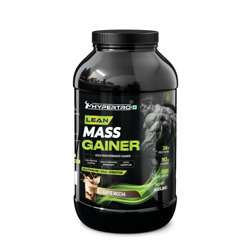 Hypertro Lean Giant Mass Gainer Caffe Mocha Flavour 42 Servings 2.5kg