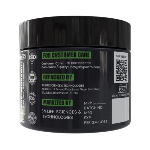 Hypertro Pre-Workout 100 gm Mojito