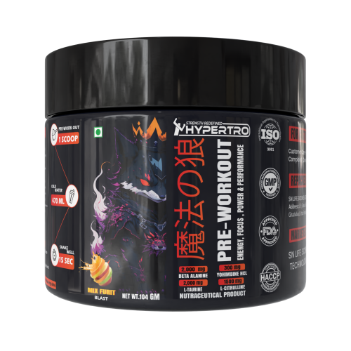 Hypertro Pre-Workout 100 gm Mix Fruit