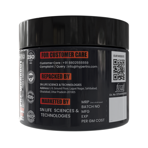 Hypertro Pre-Workout 100 gm Mix Fruit