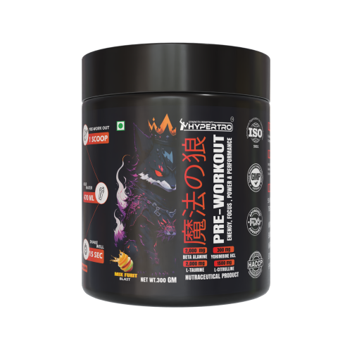 Hypertro Pre-Workout 300 gm Mix Fruit