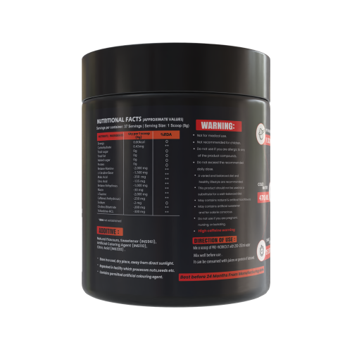 Hypertro Pre-Workout 300 gm Mix Fruit